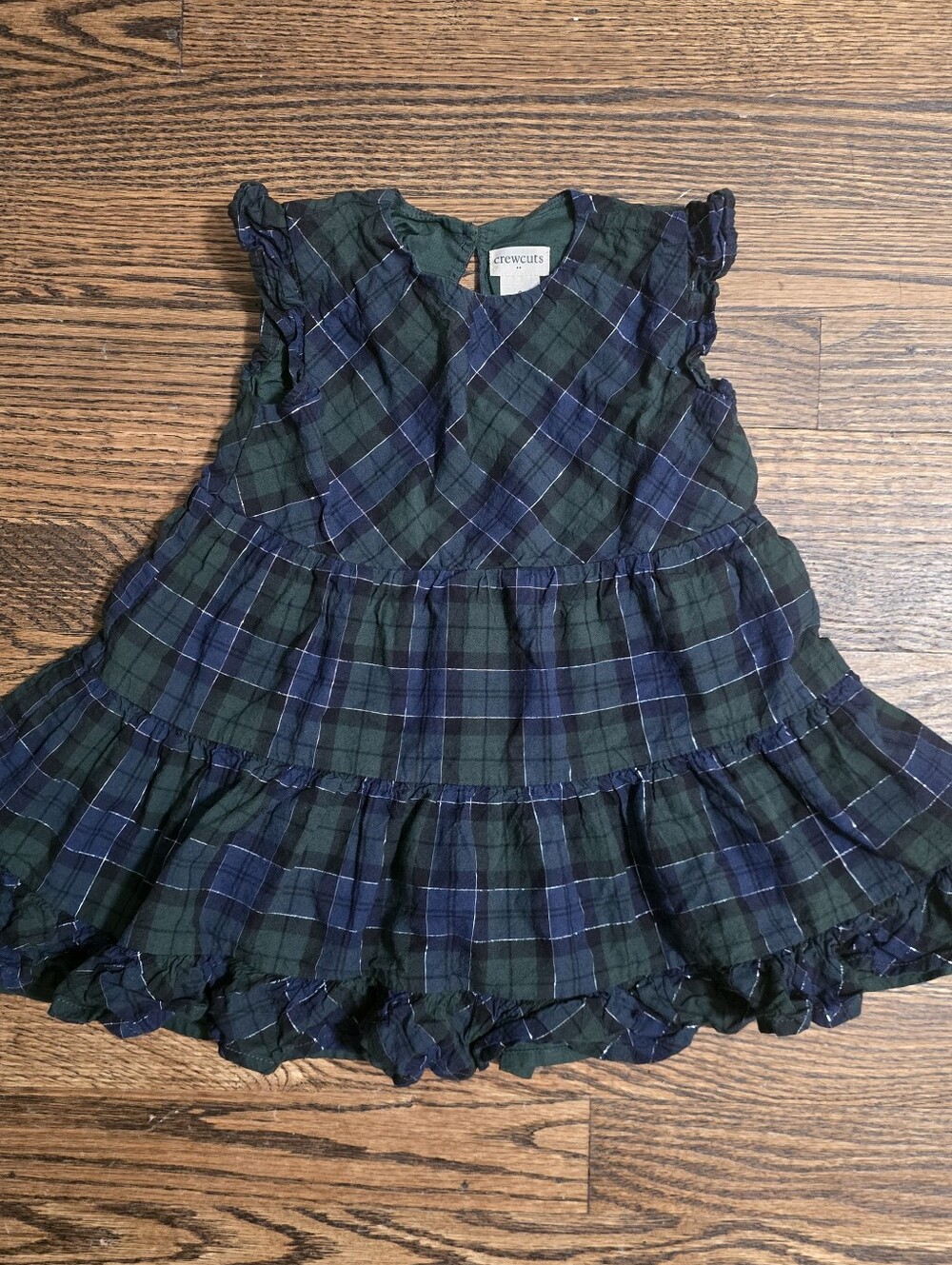 🌟7/25$ 2t Crewcuts Girls Plaid Ruffle Dress
